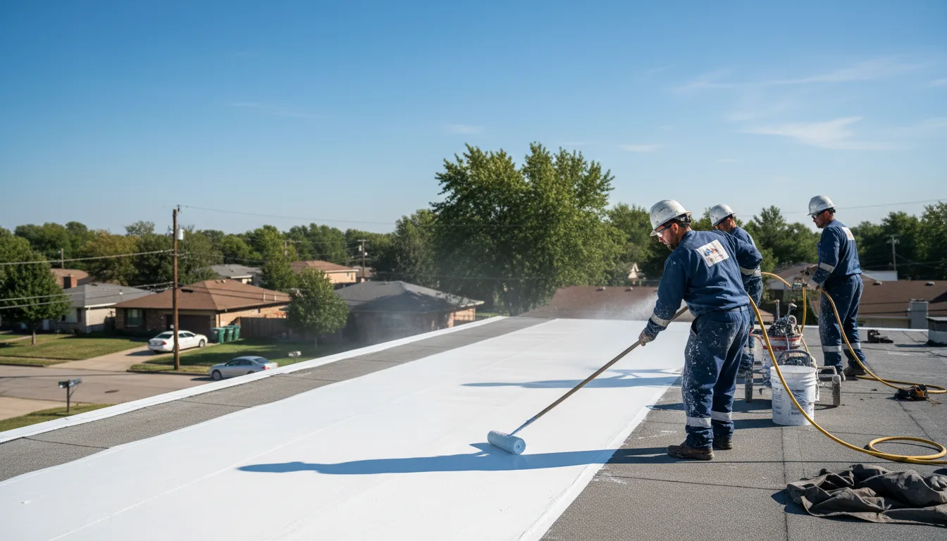 Commercial roof coating in Penrose, NC near me